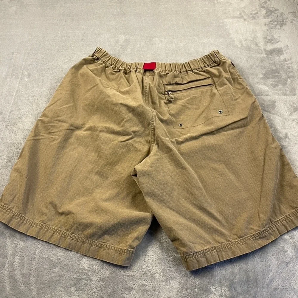 Gap Factory Store Men's XL Ripstop Hiking Shorts Khaki Tan Built-in Belt Cotton